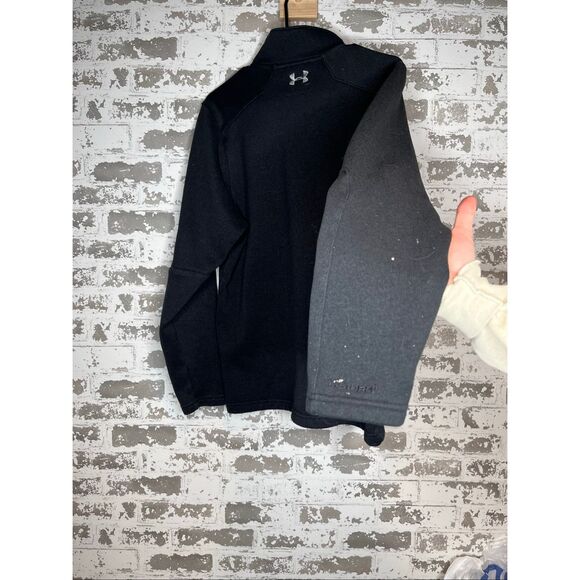 Under armour | mens black quart button up sweater as is - Picture 7 of 10